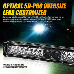 Auxbeam 5D-PRO Off Road Led Light Bar 22inch/560mm 180W 22000LM Spot Beam 