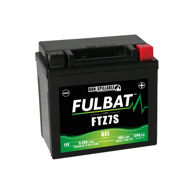 Fulbat battery FTZ7S GEL 12Volt Capacity:6Ah CCA:130Amp L:113 W:70 H:105 P/N:550635 Polarity: - / + Fulbat battery FTZ7S GEL 12Volt Capacity:6Ah CCA:130Amp L:113 W:70 H:105 P/N:550635 Polarity: - / +