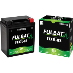 Fulbat battery  FTX7L-BS GEL  12Volt  Capacity:6Ah  CCA:100Amp  L:113 W:70 H:130   P/N:550920  Polarity: -/+