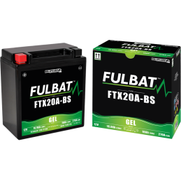 Fulbat battery  FTX20A-BS GEL  12Volt  Capacity:18Ah  CCA:270Amp  L:150 W:87 H:161   P/N:550994  Polarity: + / -