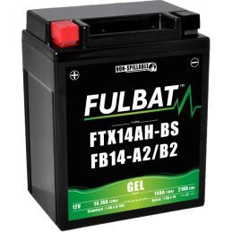 Fulbat battery  FTX14AH-BS / FB14-A2/B2 GEL   12Volt  Capacity:14Ah  CCA:175Amp  L:135 W:90 H:167   P/N:550946  Polarity: +/-