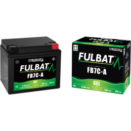 Fulbat battery  FB7C-A GEL  12Volt  Capacity:8Ah  CCA:85Amp  L:129 W:89 H:114   P/N:550989  Polarity: - / +
