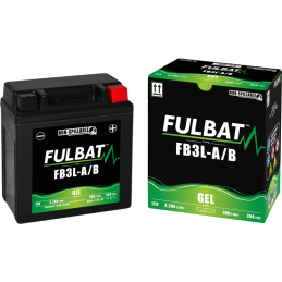 Fulbat battery  FB3L-A/B GEL  12Volt  Capacity:3Ah  CCA:35Amp  L:98 W:56 H:110   P/N:550842  Polarity: -/+