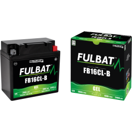 Fulbat battery  FB16CL-B GEL  12Volt  Capacity:19Ah  CCA:240Amp  L:175 W:100 H:175   P/N:550979  Polarity: - / +