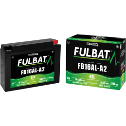 Fulbat battery  FB16AL-A2 GEL  12Volt  Capacity:16Ah  CCA:210Amp  L:205 W:70 H:162   P/N:550948  Polarity: -/+