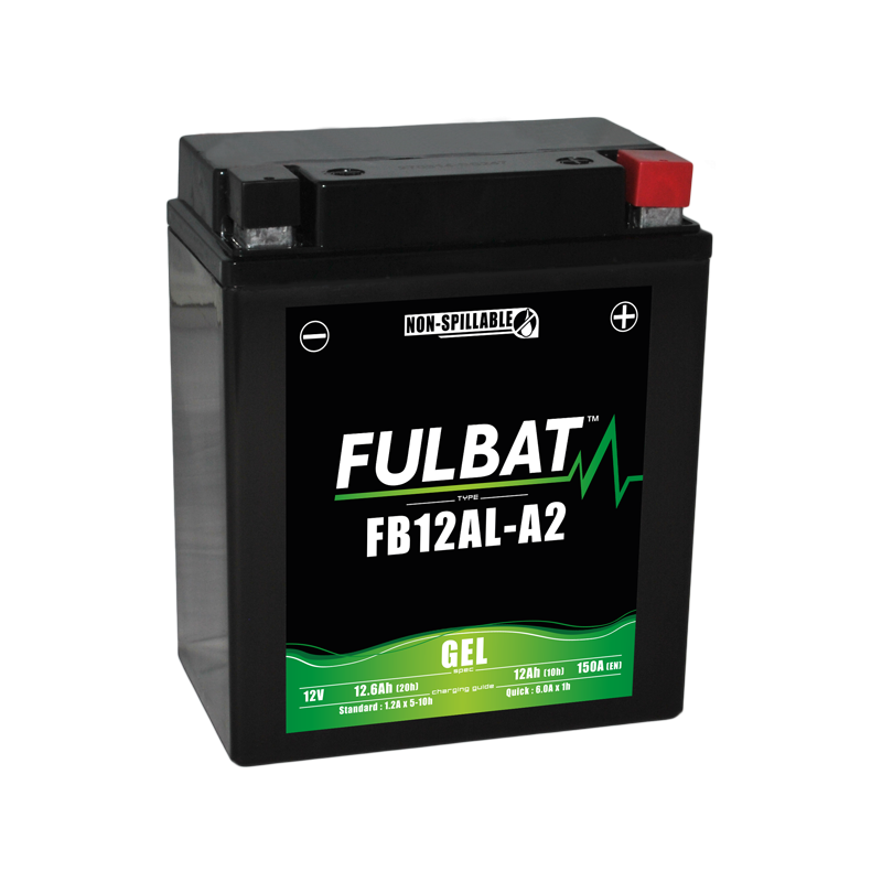Fulbat battery FB12AL-A2 GEL 12Volt Capacity:12Ah CCA:150Amp L:134 W:80 H:161 P/N:550926 Polarity: -/+ Fulbat battery FB12AL-A2 GEL 12Volt Capacity:12Ah CCA:150Amp L:134 W:80 H:161 P/N:550926 Polarity: -/+