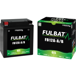 Fulbat battery  FB12A-A/B GEL (12N12A-4A-1)  12Volt  Capacity:12Ah  CCA:155Amp  L:134 W:80 H:161   P/N:550947  Polarity: +/-