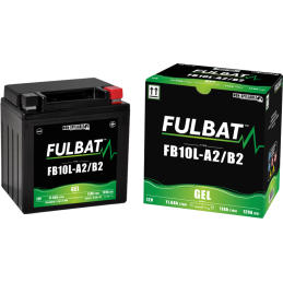 Fulbat battery  FB10L-A2/B2 GEL  12Volt  Capacity:11Ah  CCA:120Amp  L:133 W:90 H:145   P/N:550956  Polarity: -/+