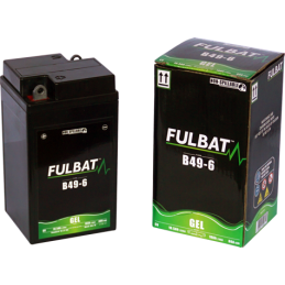 Fulbat battery  B49-6 GEL  6Volt  Capacity:10Ah  CCA:80Amp  L:91 W:83 H:159   P/N:550961  Polarity: + / -
