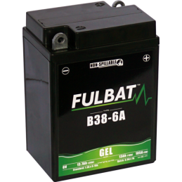 Fulbat battery  B38-6A GEL  6Volt  Capacity:13Ah  CCA:105Amp  L:119 W:83 H:161   P/N:550962  Polarity: - / +
