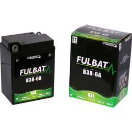 Fulbat battery  B38-6A GEL  6Volt  Capacity:13Ah  CCA:105Amp  L:119 W:83 H:161   P/N:550962  Polarity: - / +